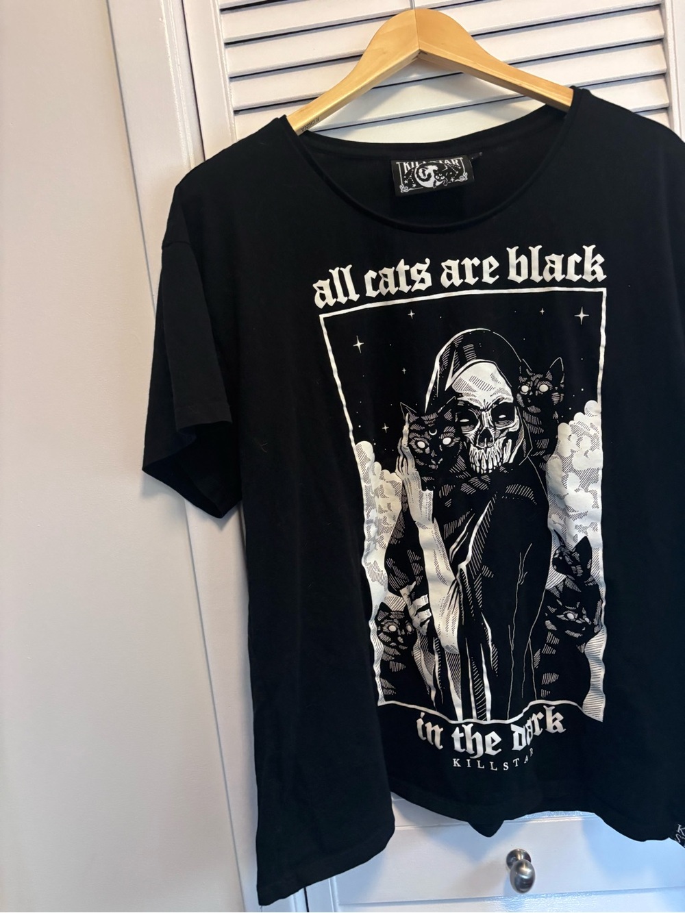 Killstar Black 'All Cats Are Black' Graphic Tee